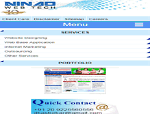 Tablet Screenshot of ninadwebtech.com